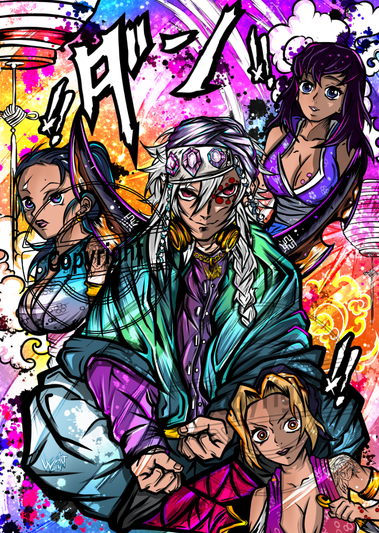 Décoration Mural Démon slayer c